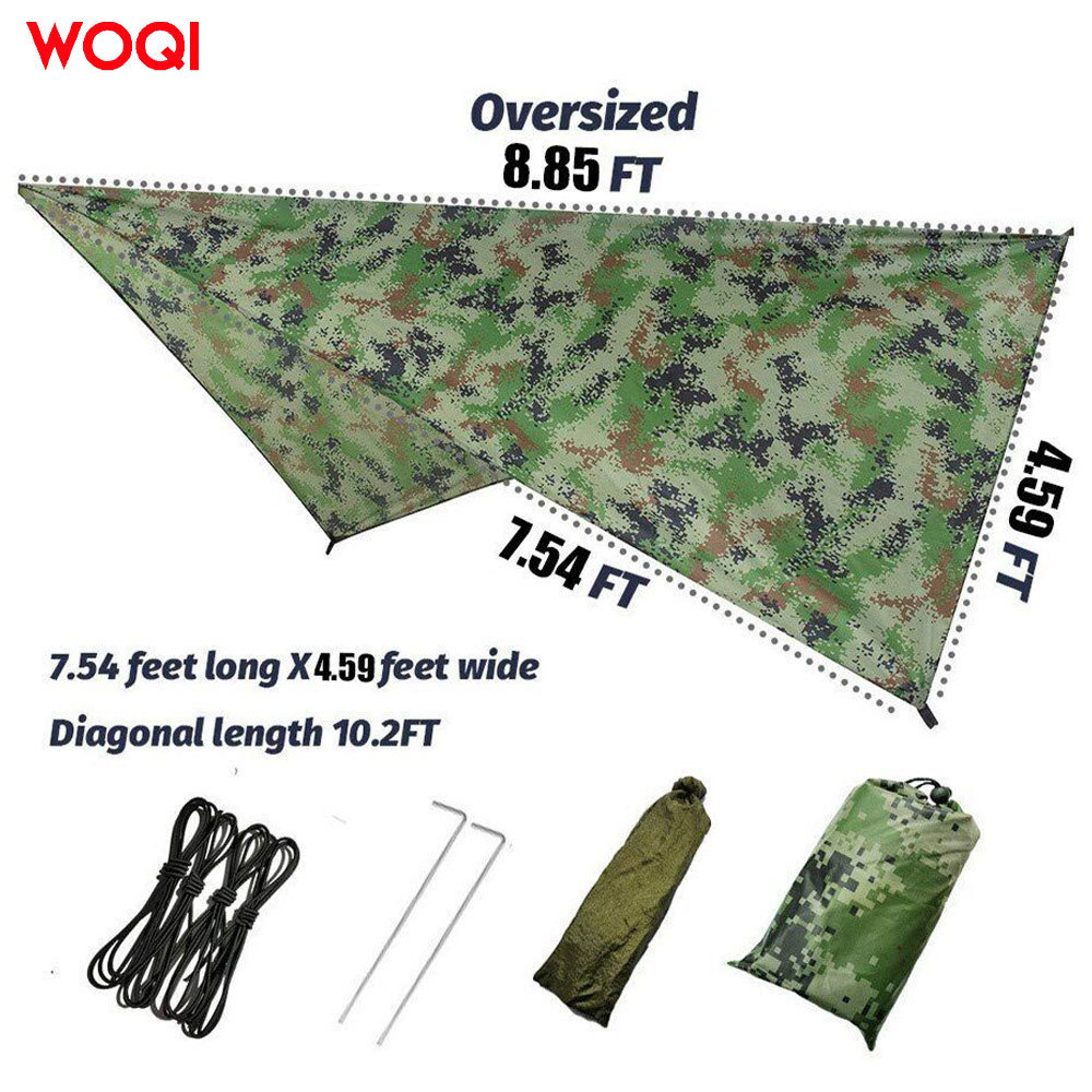 WOQI Portable Travel Hiking Outdoor Mosquito proof and Waterproof Mosquito Net Tent Hanging Bed with Waterproof Canopy