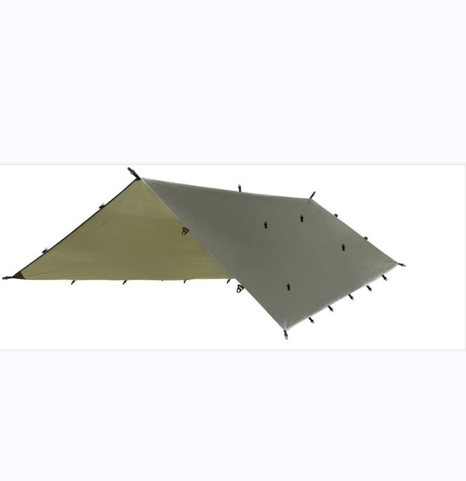 Woqi Outdoor Camping Tent Rain Fly tarp 210T Nylon ripstop PU 3000 Waterproof Lightweight Survival Gear Shelter for Camping