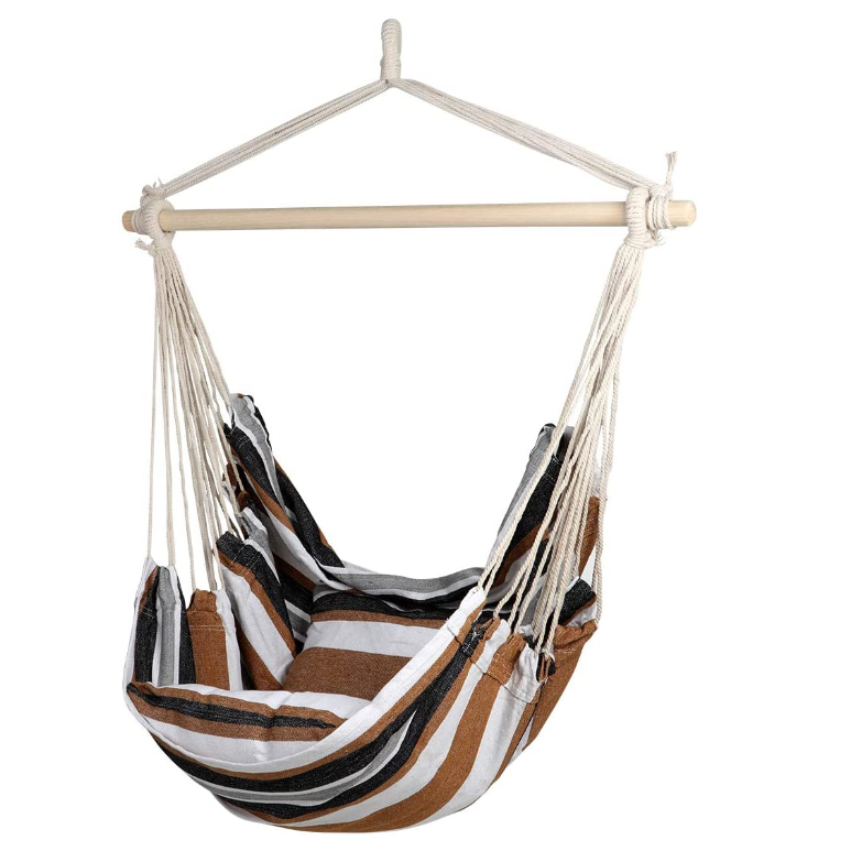 Woqi Custom Outdoor Swing Cloth Hanging Hammock Chair outdoor portable patio wood camping hammock chair