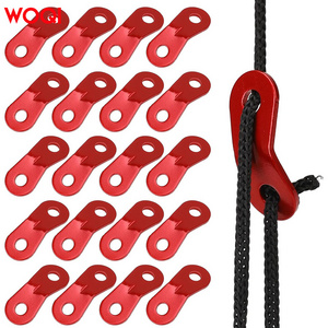 WOQI Red Rope Adjuster Tensioner Tent Rope Tensioner Cable Adjuster Camping Fastener