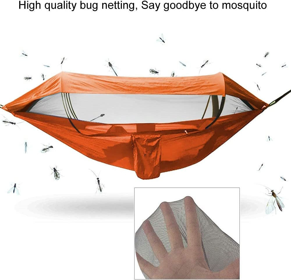 Woqi  rain fly tarp with Hammocks   Waterproof Lightweight Nylon Portable Hammock with mosquito net single person