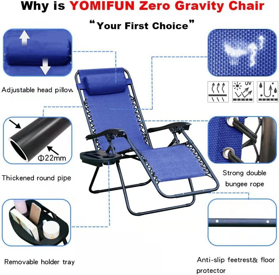 Woqi Outdoor Relax Camping Folding Lounge Chair Factory Air Fabric zero gravity chair lounge recliner outdoor