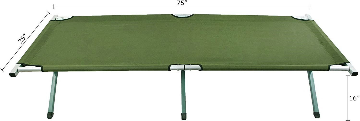 Woqi Ultralight Compact Travel folding Camp Bed Adjustable Height Sleeping  Cot Tent Bunk Cot