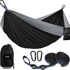 Woqi Hammock Double Hammocks for 2 Person Portable Hammock for Indoor Outdoor Use Load Capacity up to 450 Lbs with Carrying Bag