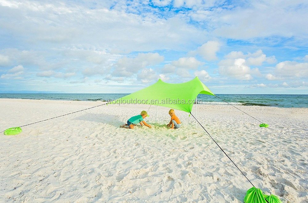 Woqi Portable Large Sunshade Sun Shelter/Beach Shade Canopy Sail Tent