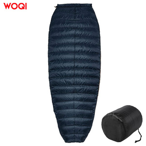 WOQI (Deep Sea Blue) Warm, Waterproof, Insulated Down Mom Camping Sleeping Bag