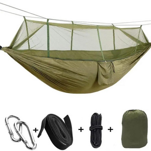 Woqi Cheap Single & Double Outdoor Camping  net nylon jungle Mosquito hammock