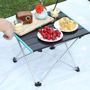 Woqi Different Sizes Roll Up Foldable Ultralight Kitchen Furniture Cooking Camping Table For Outdoor