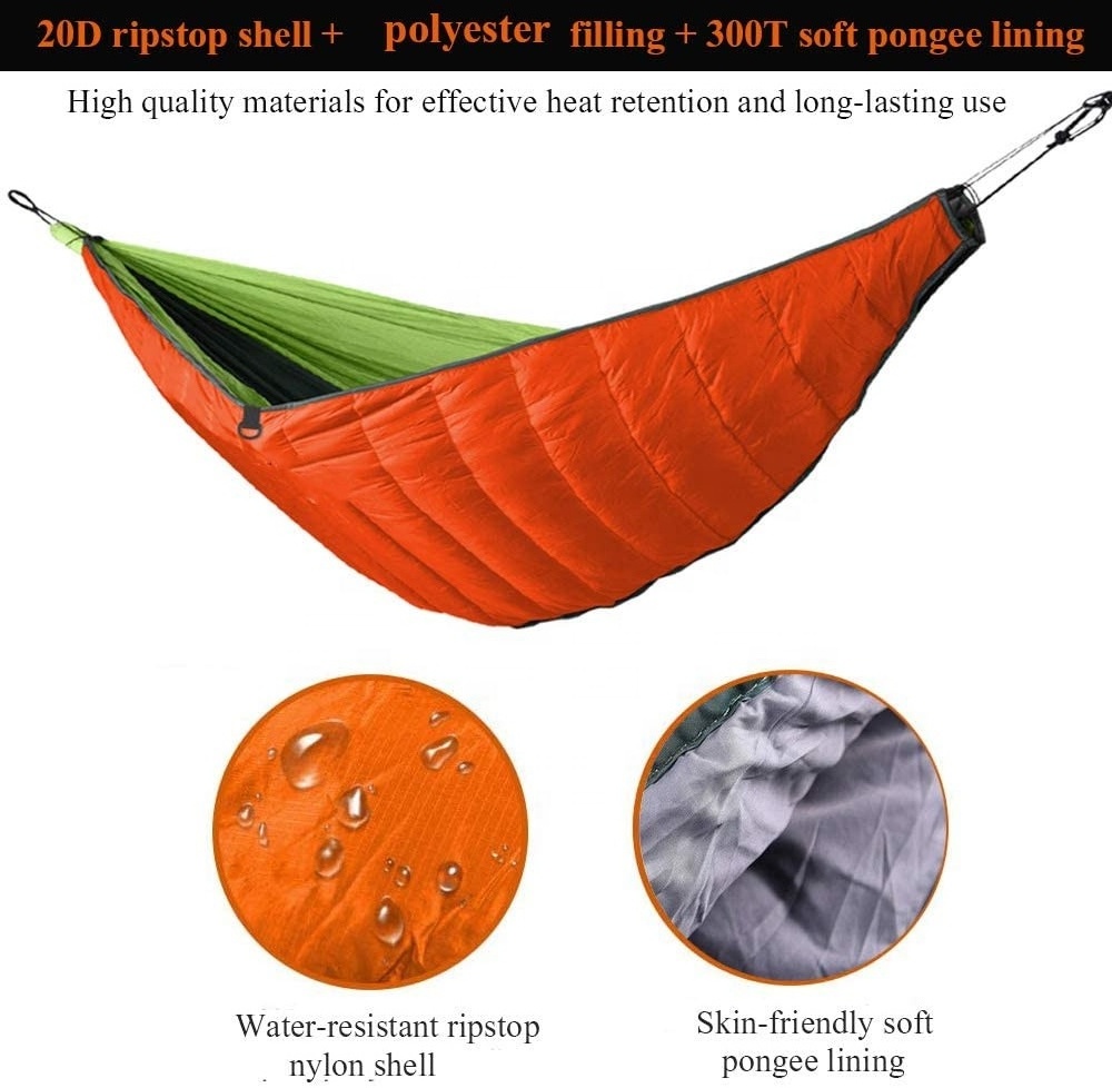 Woqi outdoor hammock  sleeping bag  factory direct sell camping hiking sleeping bag with hammock quilt