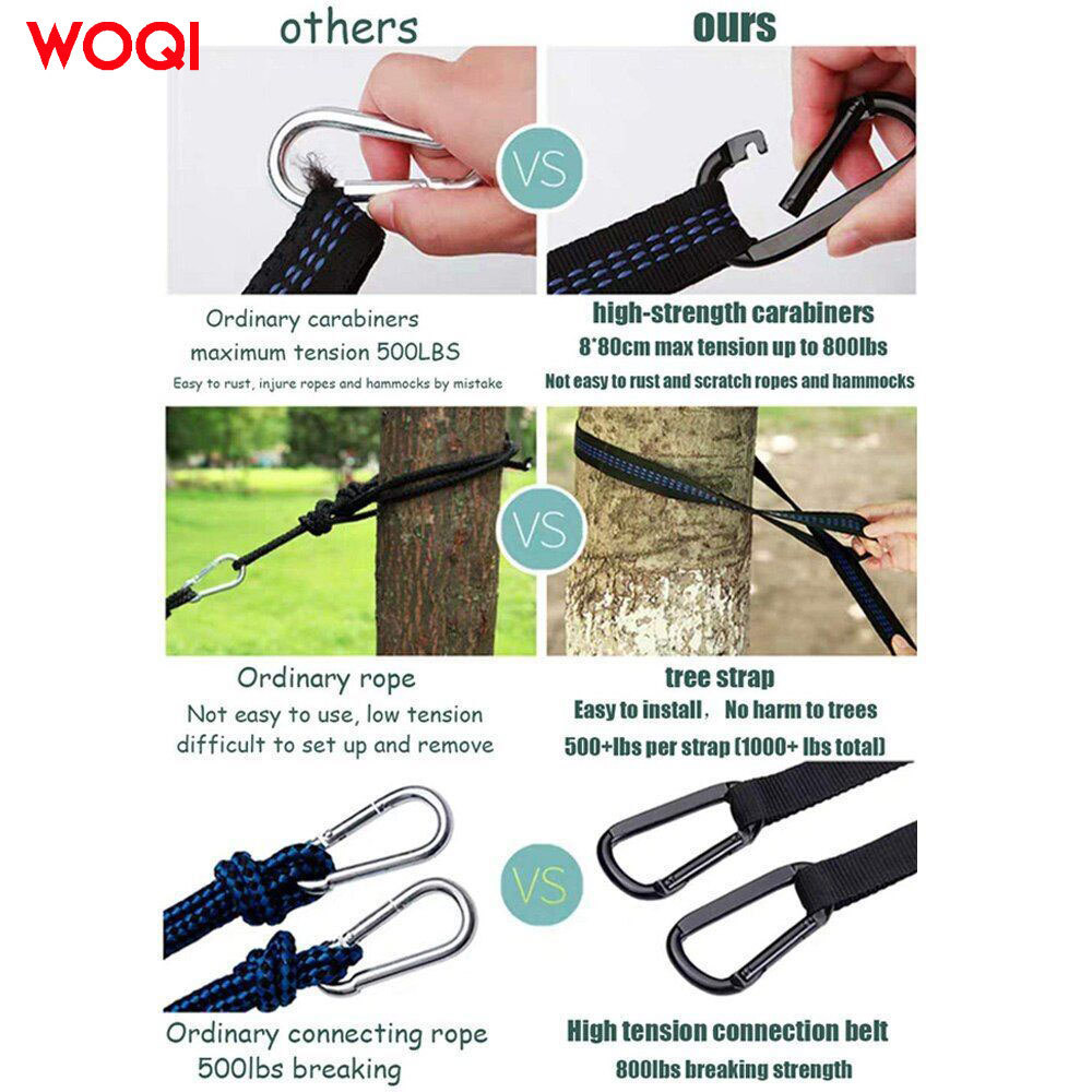 WOQI Portable Travel Hiking Outdoor Mosquito proof and Waterproof Mosquito Net Tent Hanging Bed with Waterproof Canopy