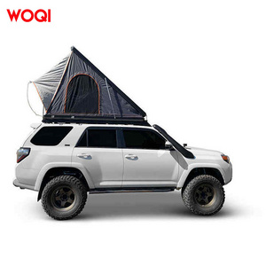 WOQI Hot Selling Roof Tent Hard Shell Aluminum Solar Panel Foldable Car Tent Roof Tent