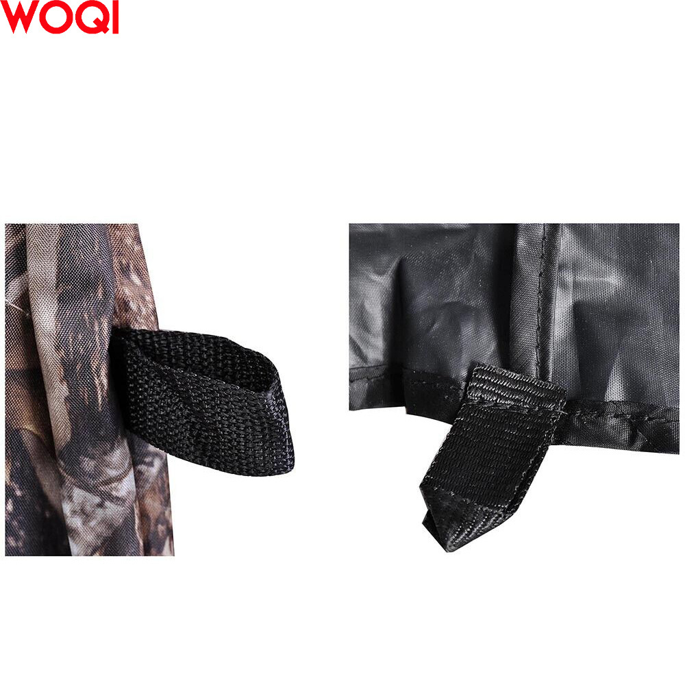 WOQI Oval Camo 3 Zipper Full View Window Hunting Blind Tent