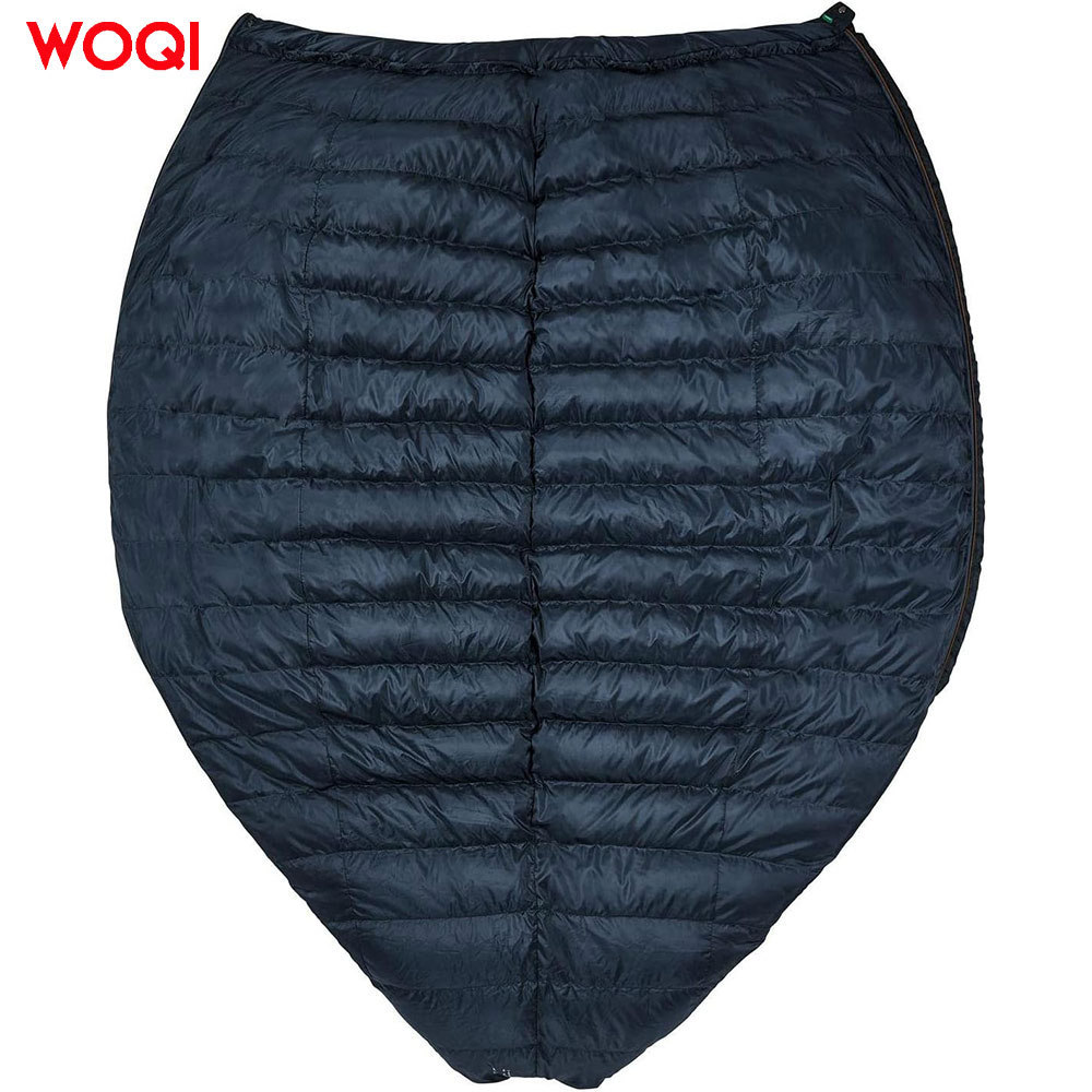 WOQI (Deep Sea Blue) Warm, Waterproof, Insulated Down Mom Camping Sleeping Bag