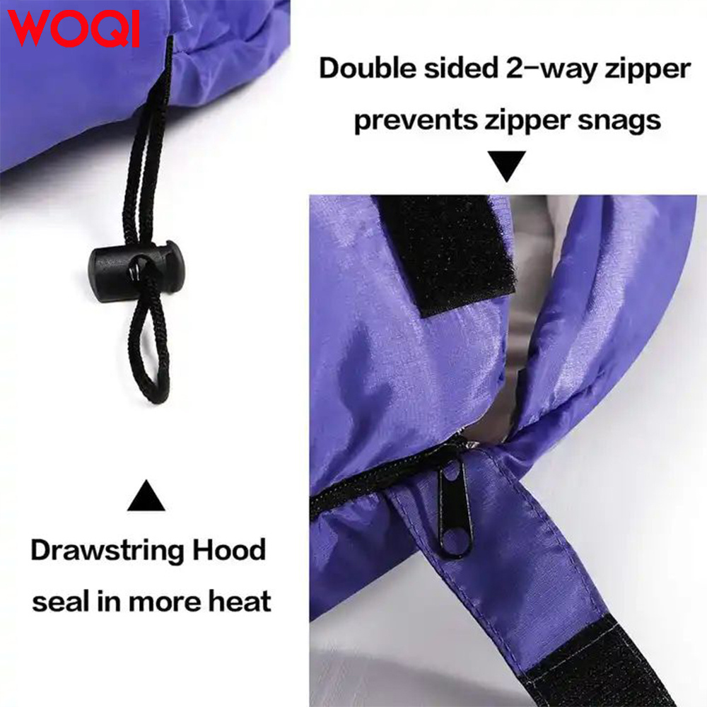 Woqi Sleeping Bag for Adults Kids 4 Seasons Warm Cold Weather Waterproof Lightweight Portable Camping Gear Equipment