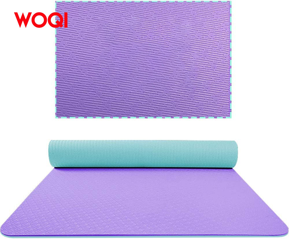 Woqi  premium ecologyc gym floor soft meditation round sustainbale home yoga mat