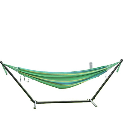 WOQI Double Hammock with Steel Stand Adjustable Hammock Bed Camping Hammock Stand