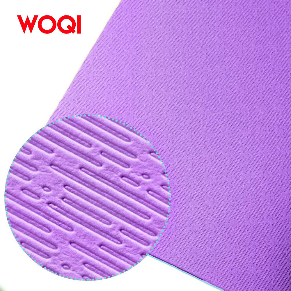 Woqi  premium ecologyc gym floor soft meditation round sustainbale home yoga mat