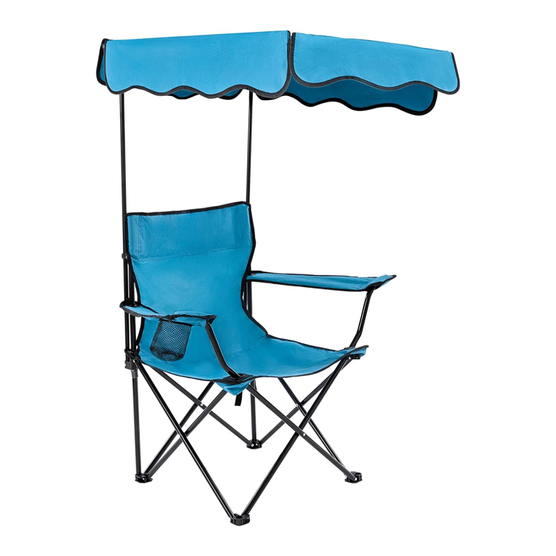 Woqi Outdoor Camping Chair Beach Chair with Canopy Shade Portable Folding with Shade Canopy Heavy Duty