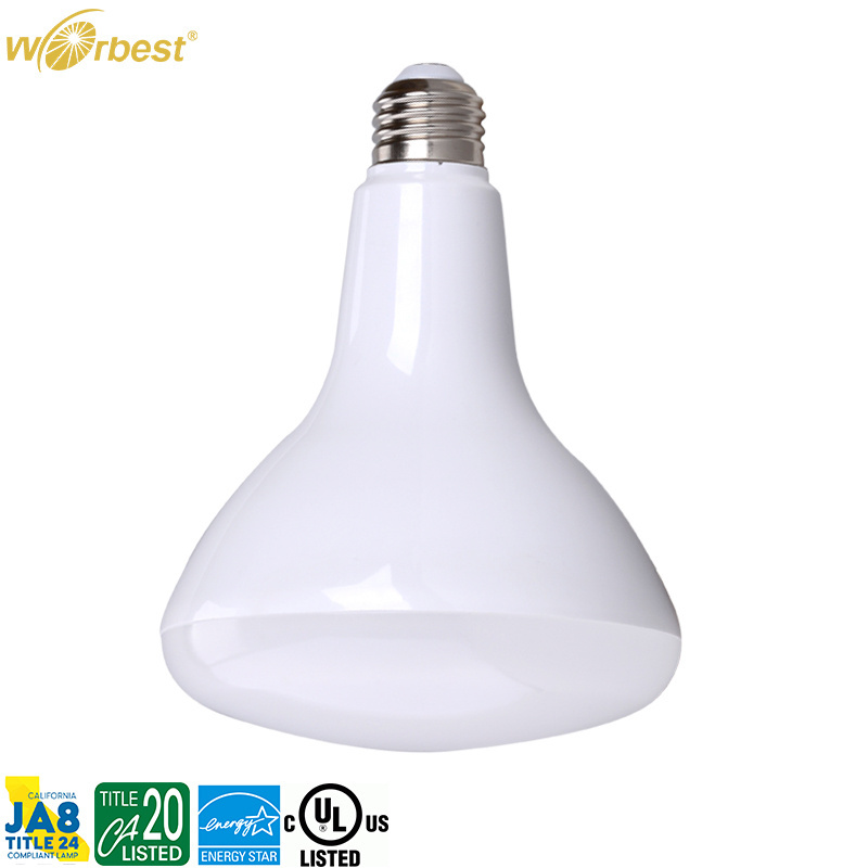 Worbest LED Bulb Light BR20 BR30 BR40 1500LM 17W replace 1400lm UL/cUL CRI90 led br40 indoor& outdoor bulbs