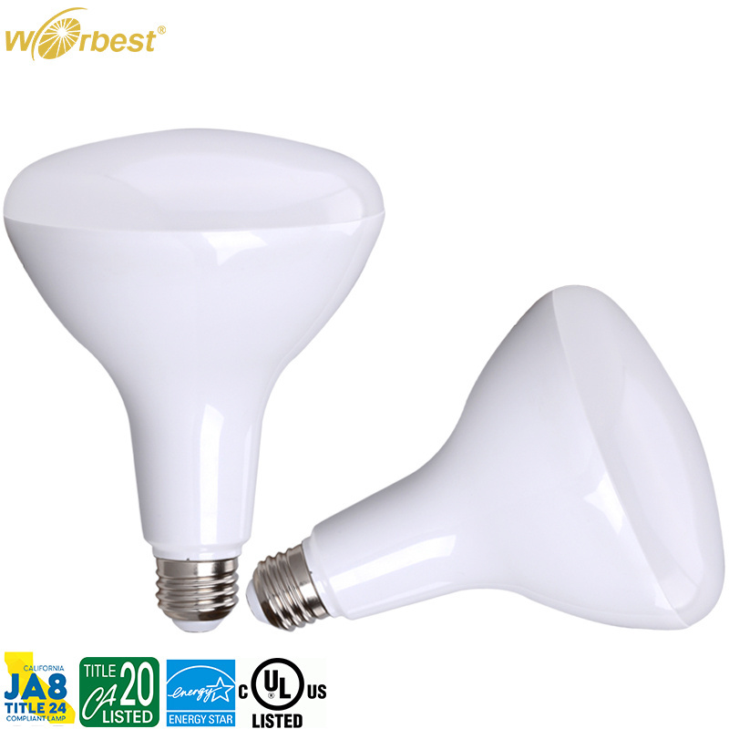 Worbest LED Bulb Light BR20 BR30 BR40 1500LM 17W replace 1400lm UL/cUL CRI90 led br40 indoor& outdoor bulbs