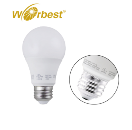 WORBEST ULcUL certified E26 base A19 LED Bulb lamp 6W 9W 12W 15W A19 A60 white LED bulb AC120V rated for US Canada