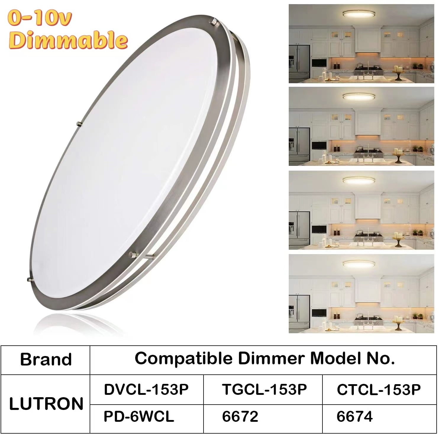 Worbest Rings LED Ceiling Light for Bedroom Wall Lamp Double Metal Home Lighting ETL Approval 3CCT Tunable 32inch 45W IP44