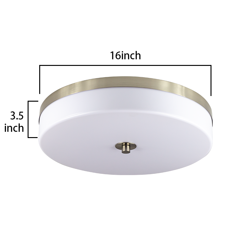 Worbest  25W 5CCT Round drum central fixed16 inch LED ceiling light LED flush mount light