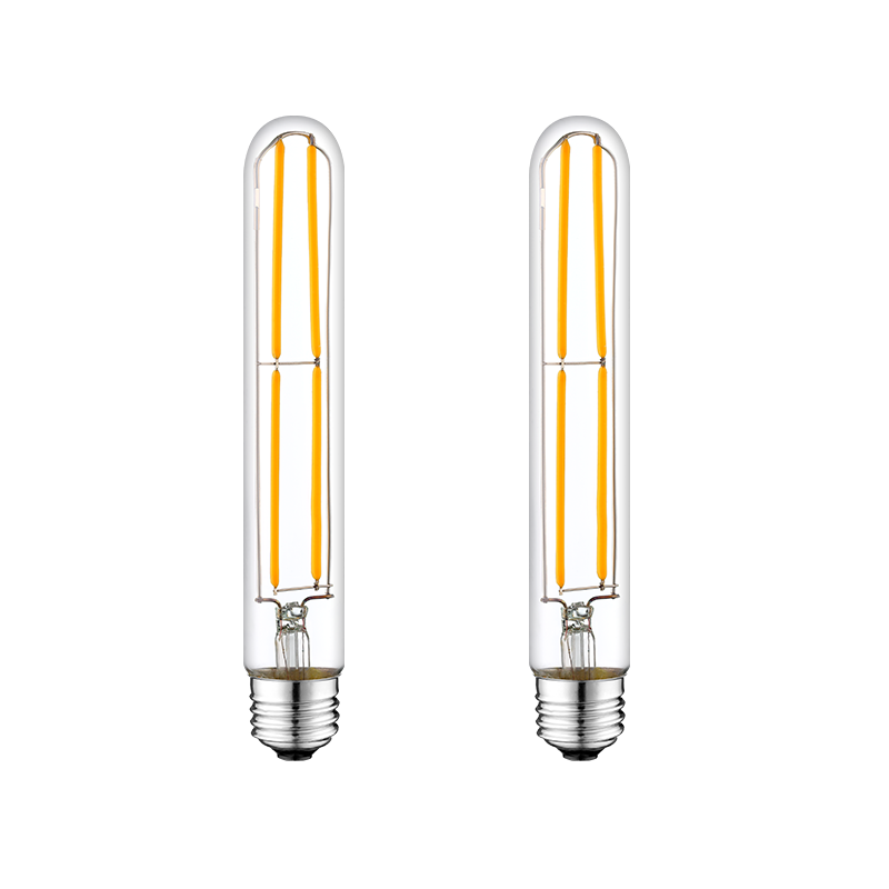 Worbest CUL Certification T10 LED Filament Bulbs 8inch 4W Equivalent 40W 120V 80CRI 2700K-6000K Select Indoor Lighting