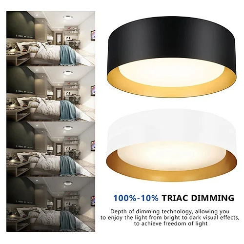 Worbest factory price 15w 3cct macaron led flush mount light dimming etl certification for bedroom living room led light fixture