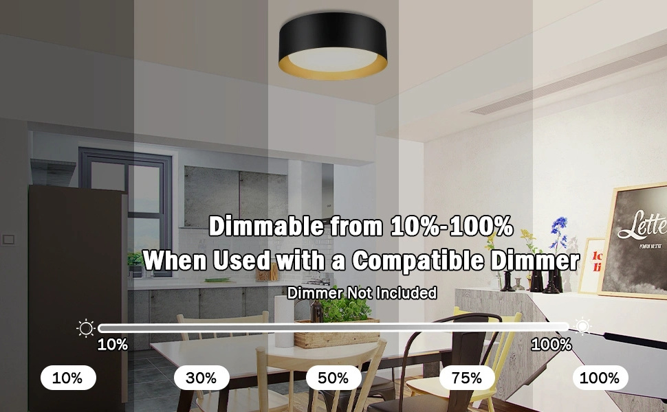 Worbest factory price 17inch 120v macaron shape LED ceiling light 3CCT dimmable for bedroom hallway living room LED flush mount