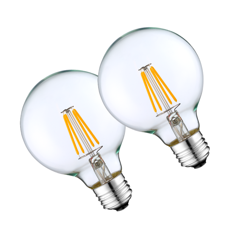 High output energy saving 120v LED Filament Bulb Clear Glass Cover E26 E27 Base G25 CCT selectable Dimmable Light Bulb