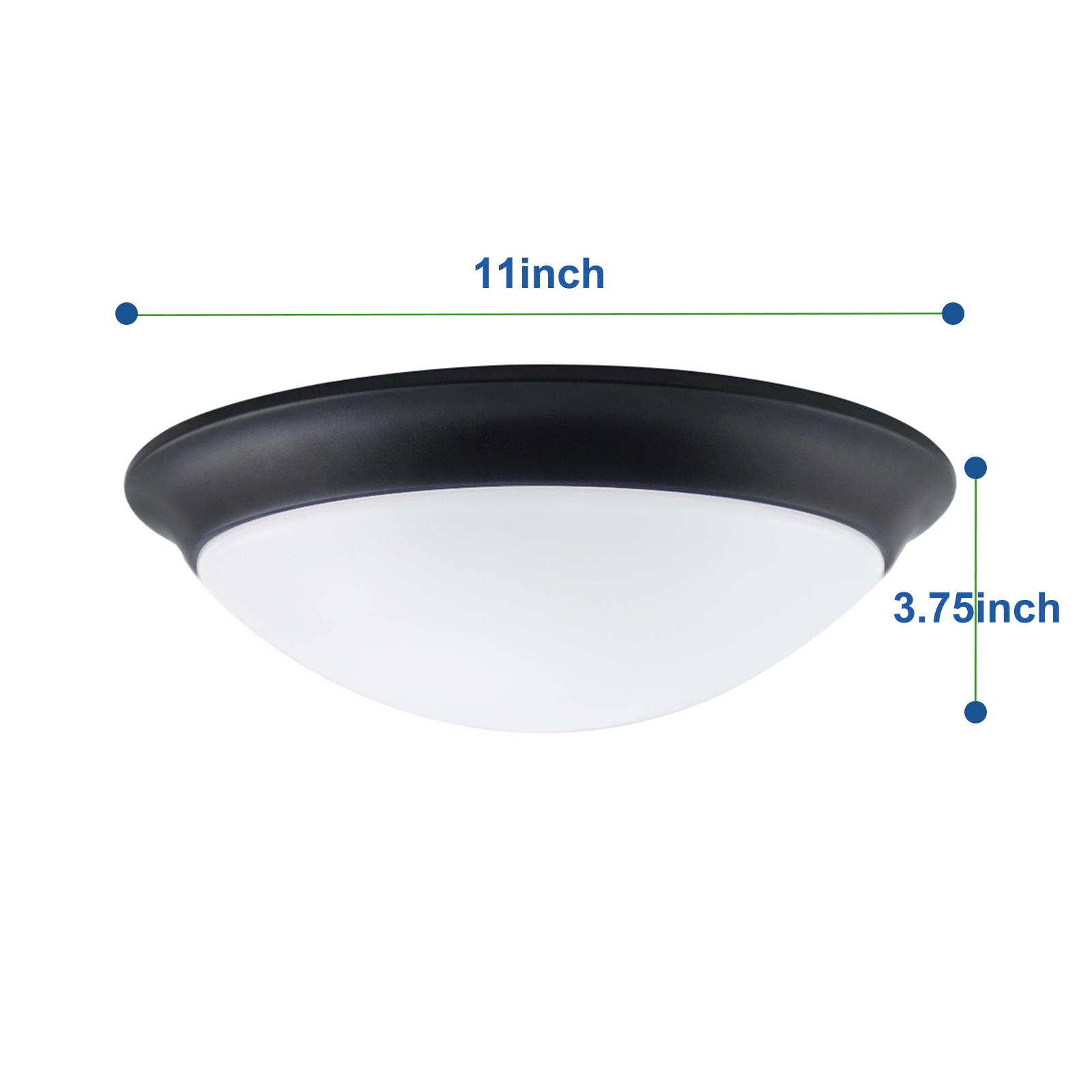 Worbest 11inch BN/Black Mushroom Sensor LED Ceiling Lights laundry room light fixtures energy-saved led light panels