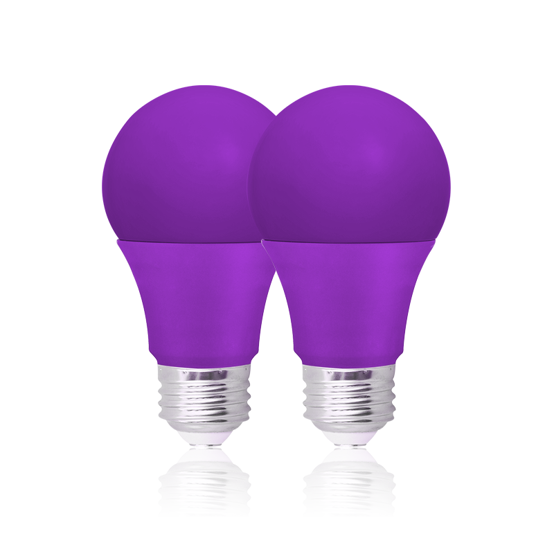 Modern Luxury Home Decoration Purple bulb A19 E26 9W Romantic bulb Indoor led lighting bulb