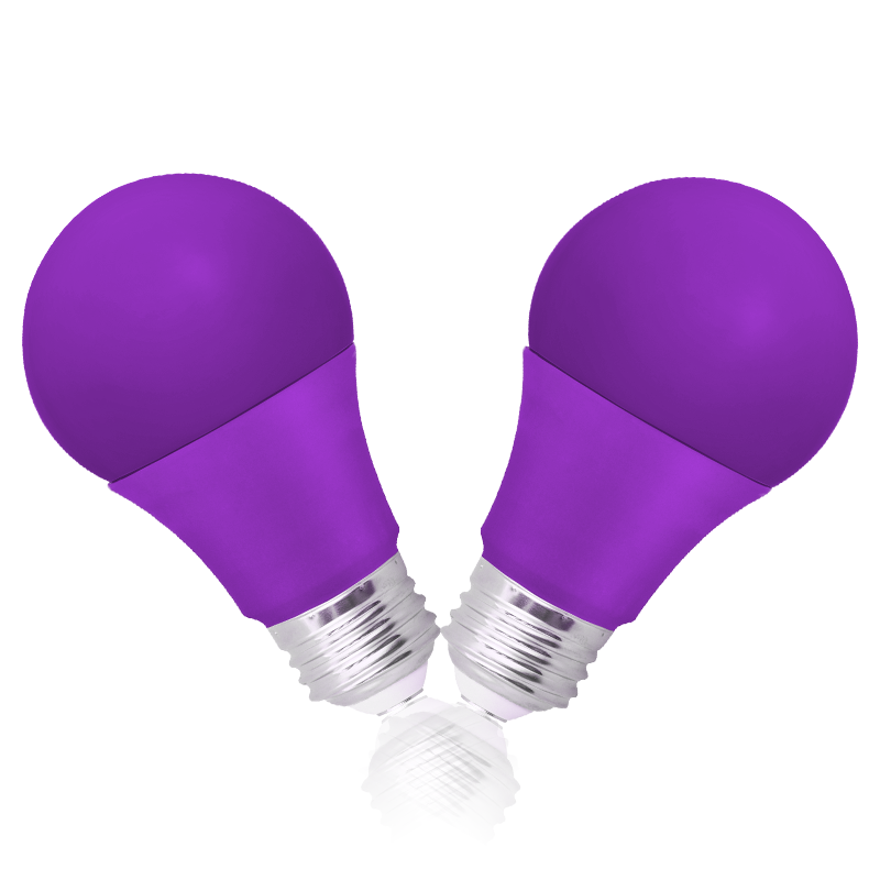 Modern Luxury Home Decoration Purple bulb A19 E26 9W Romantic bulb Indoor led lighting bulb