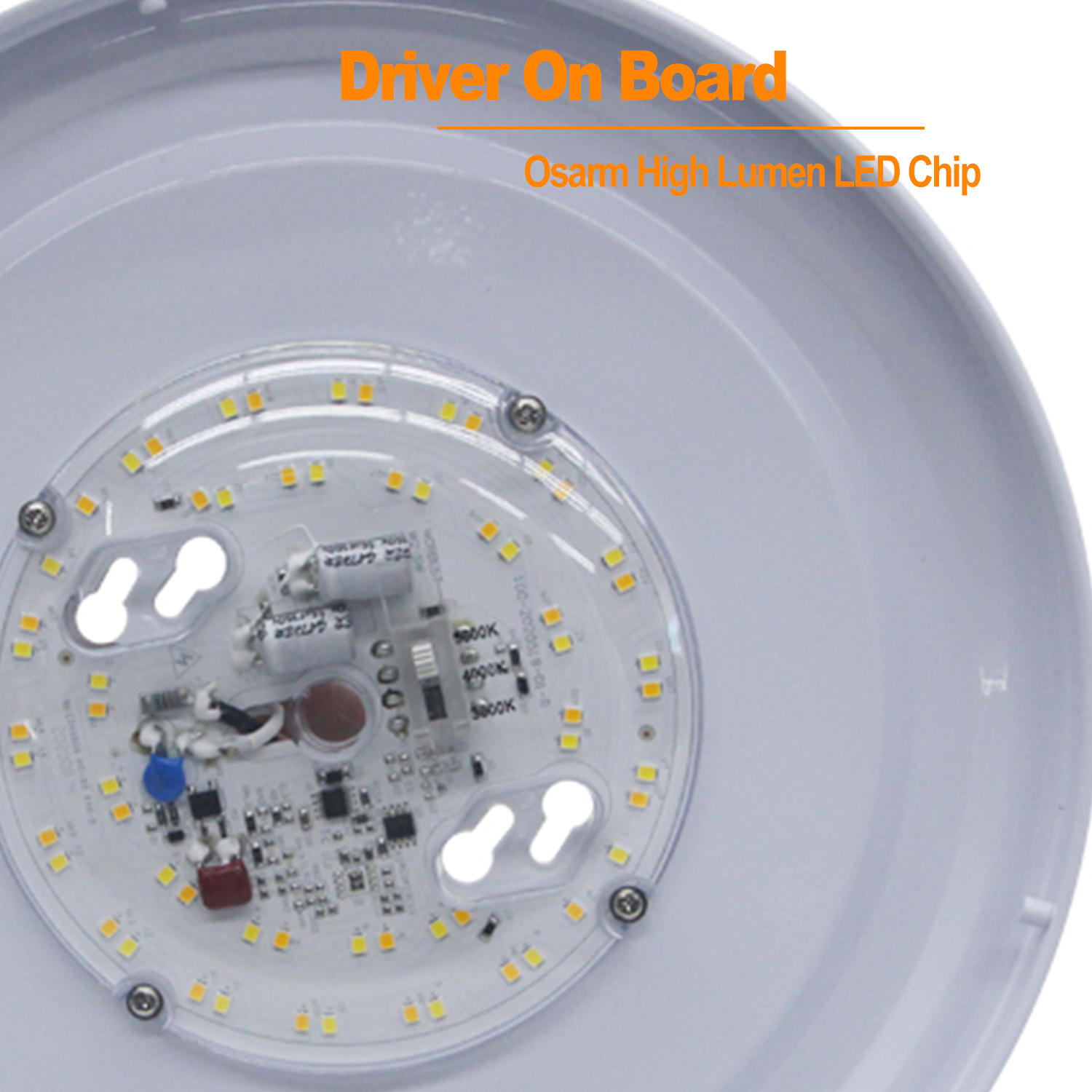 China factory cheap 15 w 12inch 2700k-5000k 5CCT select dimmable led pan light round shape led ceiling light