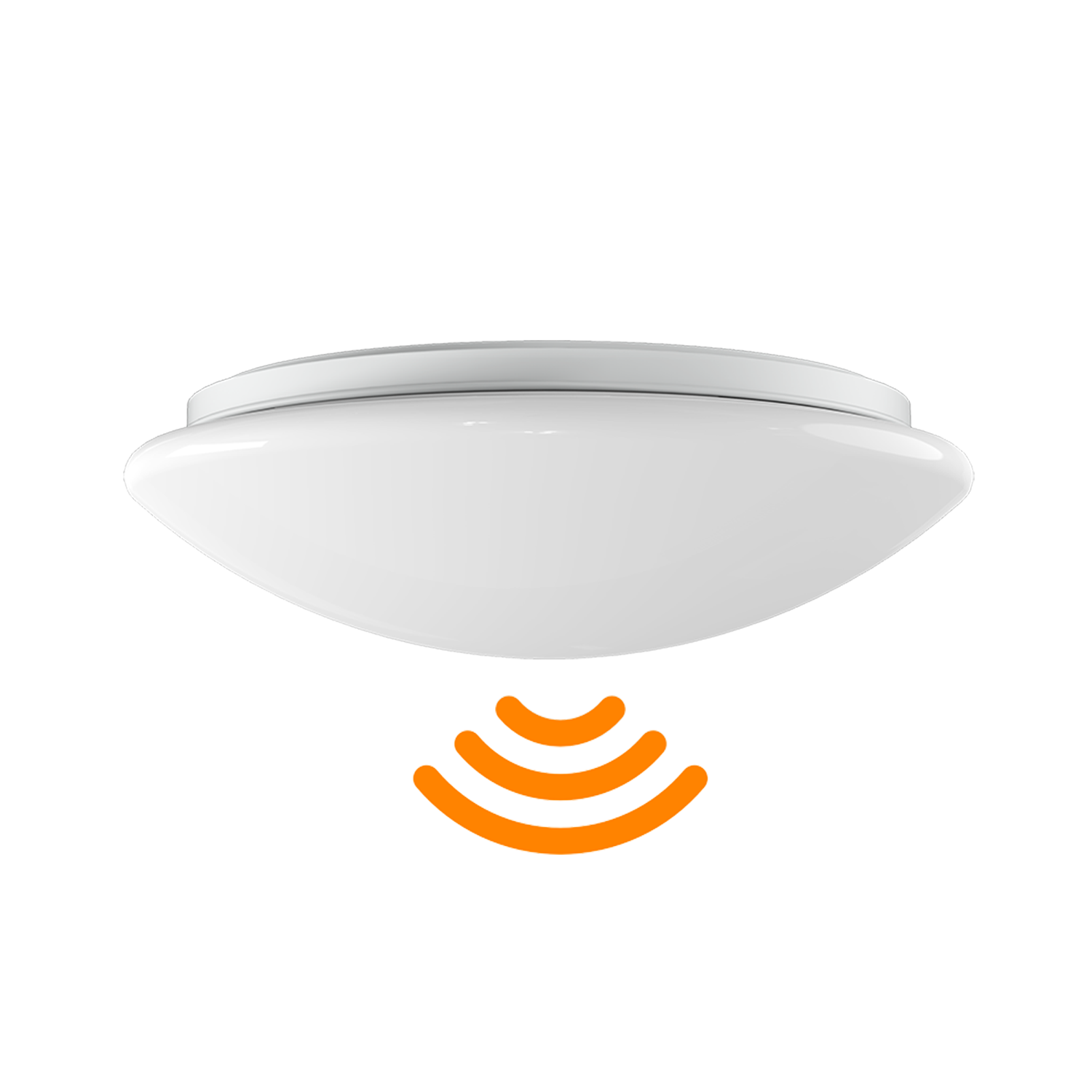 Worbest white motion sensor mushroom shape led ceiling light 14inch 15w single cct surface mounted for indoor led light fixture