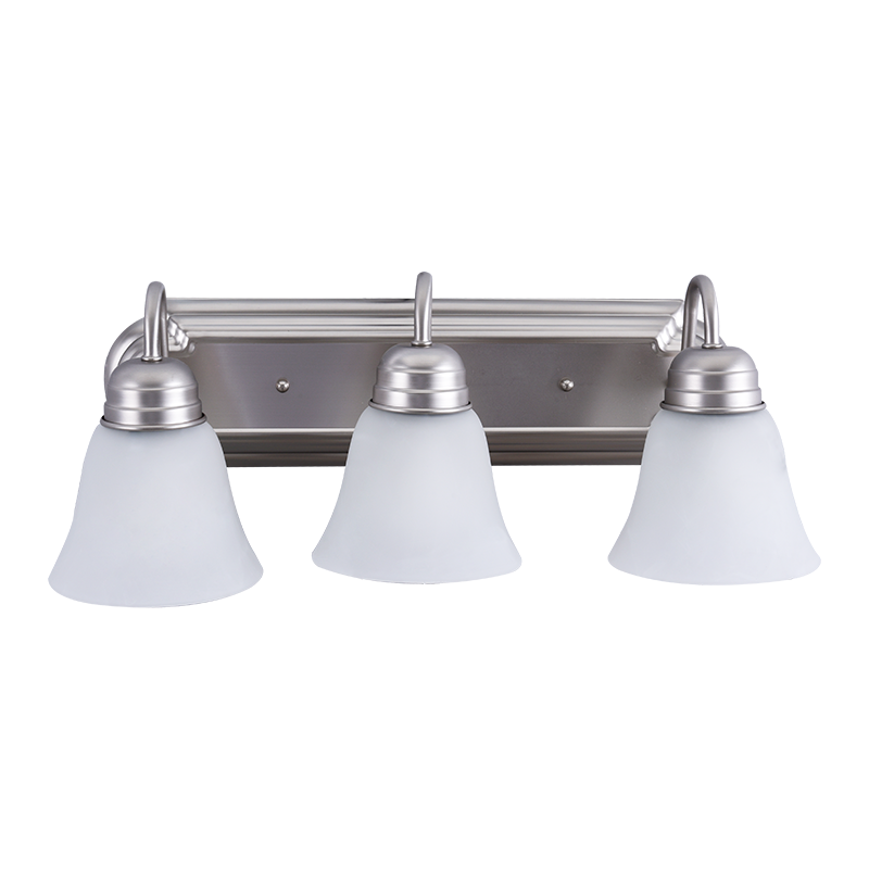 Worbest Modern LED Vanity Light 3 Lights A19 Bulb 9W Wall Mounted Lighting Fixture for Bathroom Living Room