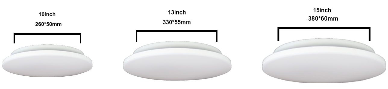 Worbest  ce certification 13inch dimming led flush mount lighting 3000k-6500k adjustable ac220v for bedroom indoor light fixture