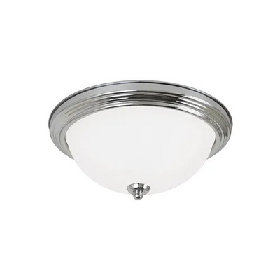 Worbest Brushed Nickel 11Inch AC120V 3CCT LED Ceiling Light Glass Lamp Shade CRI80 Dimmable for Indoor LED Light Fixture