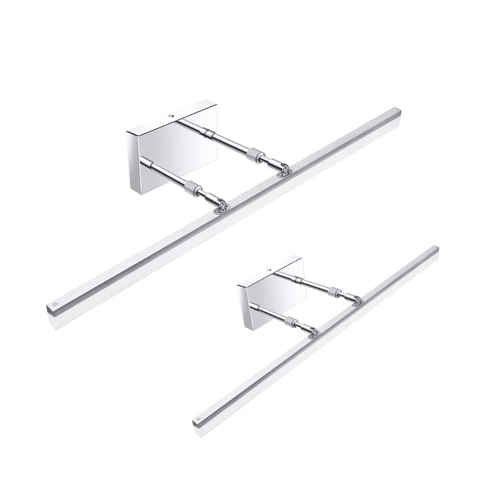 Worbest ETL/cETL led vanity light 5CCT modern bathroom light fixtures above mirror Black and white led Wall Lighting