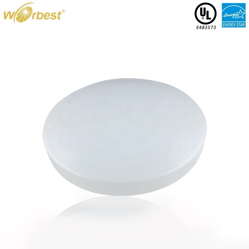 Worbest White Drum Shape 3CCT Adjustable AC120V LED Light Fixture 12Inch 100%-10% Triac Dimming for Indoor LED Ceiling Light