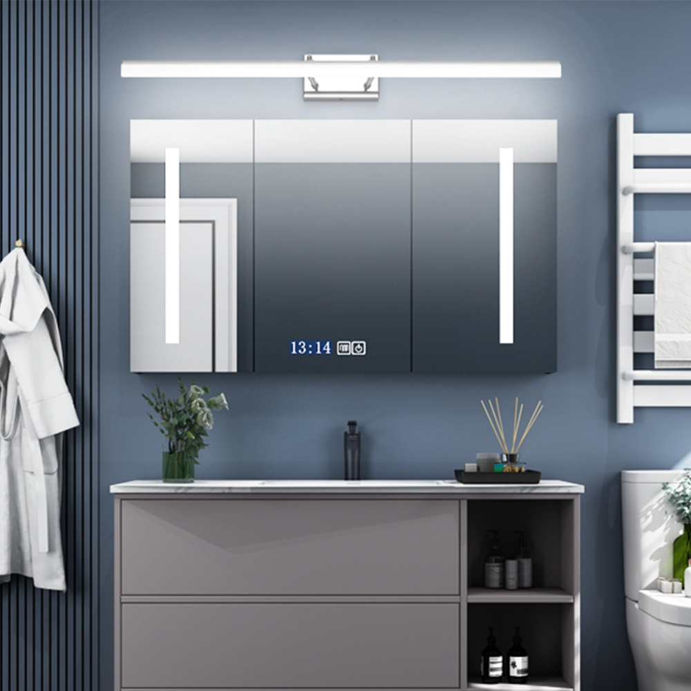 Worbest ETL/cETL led vanity light 5CCT modern bathroom light fixtures above mirror Black and white led Wall Lighting