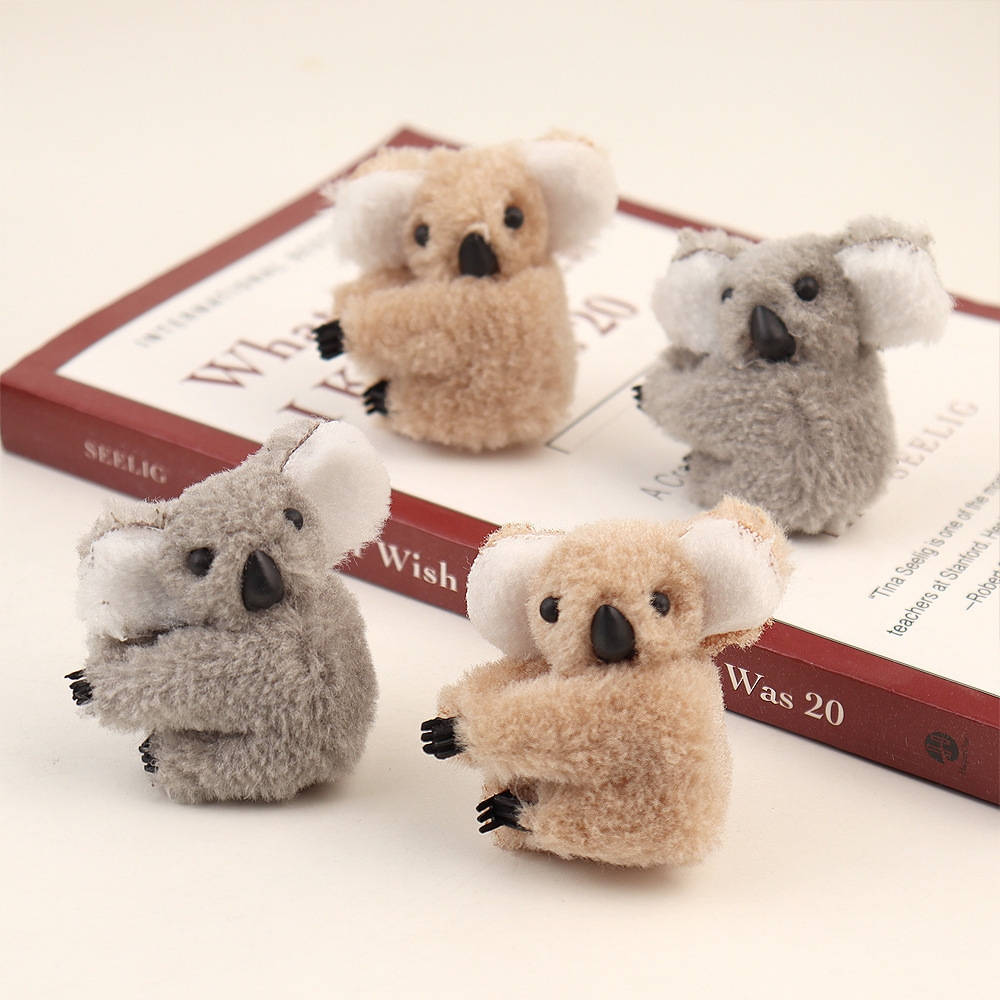 Small Plush Koala Clip with Jacket Koala Clip on Pack of 12