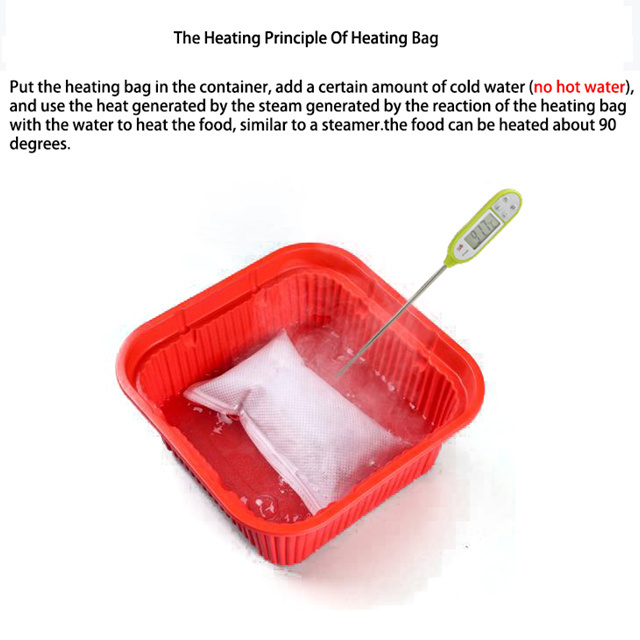 High Quality Factory Export 80g Heating Bag Emergency Survival Water-reactive Flameless Ration For Instant Food Warmer