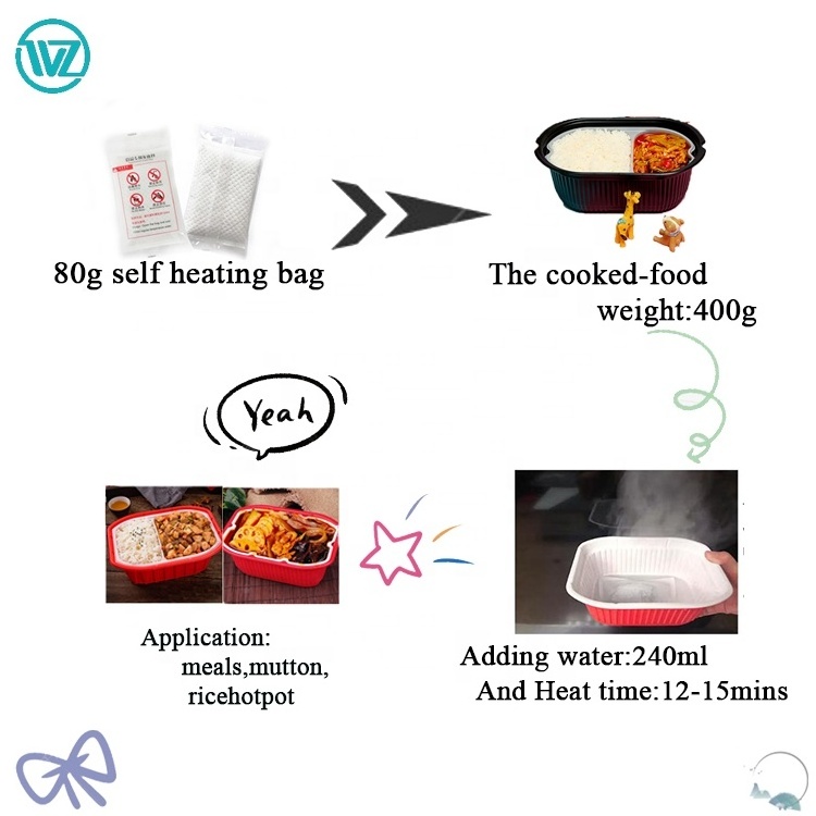 45g Flameless MRE Ration Heater heats Meals Ready to Eat (MRE) without fire the perfect solution for emergency situations.