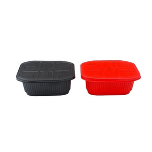 Rectangular 106 Disposable Lunch Box Bento Container Self Heating Food Boxes PP Plastic Boxes