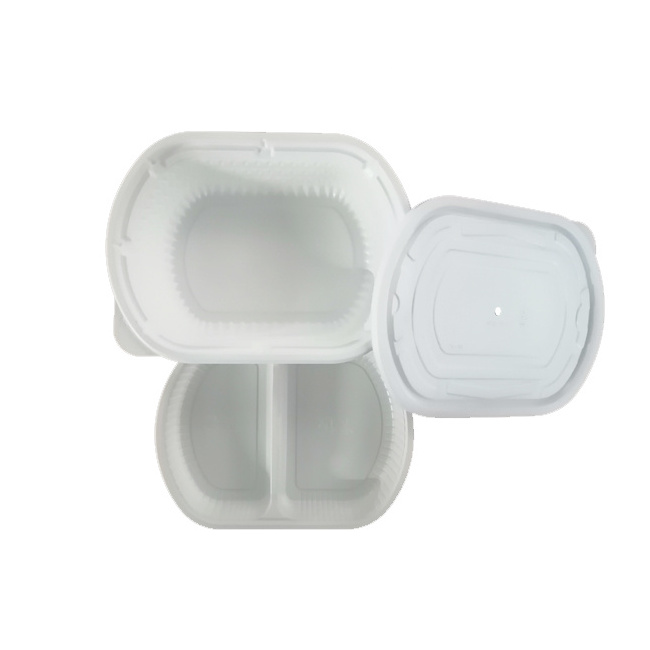 New Disposable White PP Plastic Bowl Self Heating Food Container for hot pot