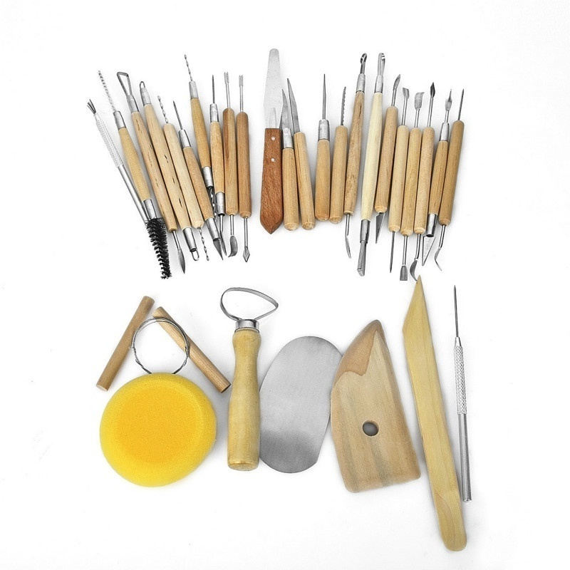 30Pcs/Set Professional Clay Sculpting Tools Pottery Carving Modelling Hobby DIY Crafts Tool Set