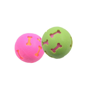 Pattern Lights Up Balls For Dog Glow In The Dark Tennis Balls For Dogs Interactive Rubber Squeaker Ball Dog Toy