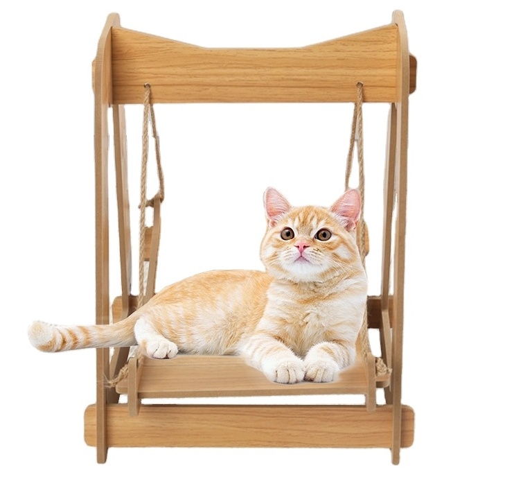 New Wood Shaker Breathable Pet Cat Swing Cat Hammock Cat Bed Detachable Hanging Nest